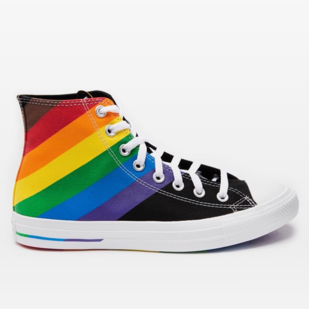 NWOT LGBTQ+ Gay Pride Rainbow Converse High Tops 🌈